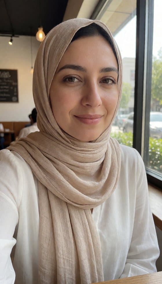 The first customer's selfie